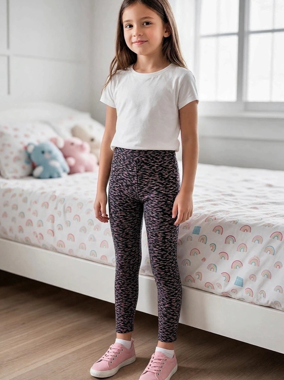 The Children's Place Girls Abstract Print Leggings Size Medium Like New